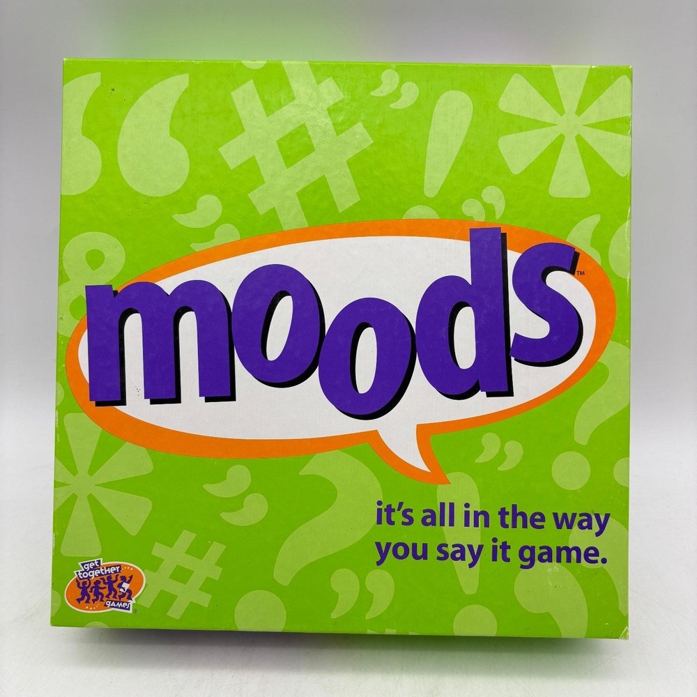 Moods Hasbro Board Game 2000 Its All In The Way You Say It Party Complete
